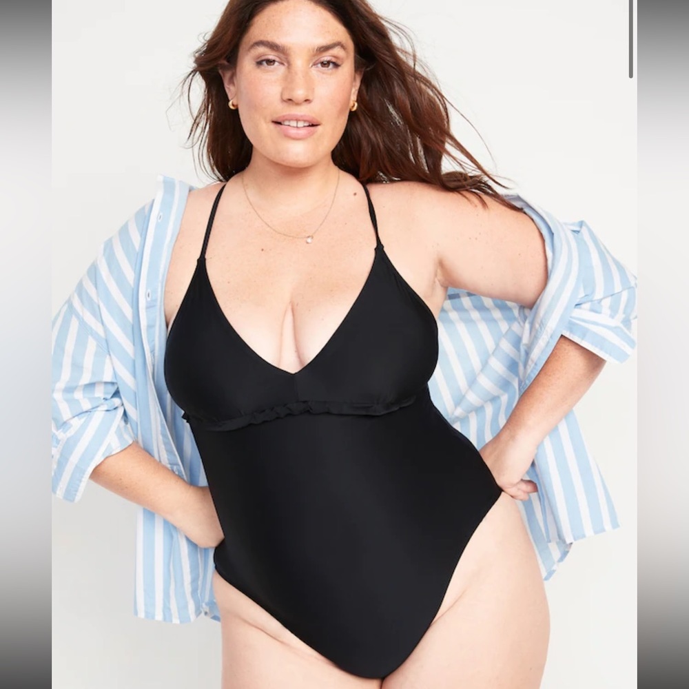 NWT Black Old Navy One-Piece Bathing Suit